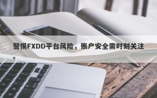 警惕FXDD平台风险，账户安全需时刻关注。