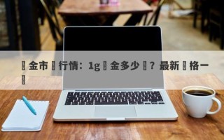 黃金市場行情：1g黃金多少錢？最新價格一覽