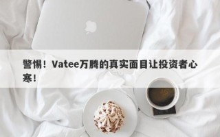 警惕！Vatee万腾的真实面目让投资者心寒！