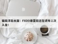 骗局浮出水面：FXDD暴雷后还在诱导二次入金！