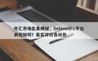 外汇市场乱象揭秘，DelenolFC平台表现如何？真实评价告诉你