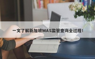 一文了解新加坡MAS监管查询全过程！