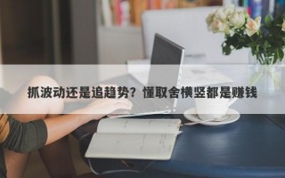 抓波动还是追趋势？懂取舍横竖都是赚钱