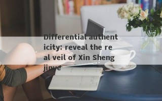 Differential authenticity: reveal the real veil of Xin Shengjinye