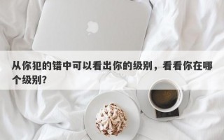 从你犯的错中可以看出你的级别，看看你在哪个级别？