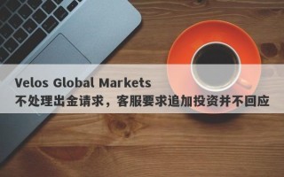 Velos Global Markets不处理出金请求，客服要求追加投资并不回应