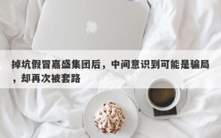 掉坑假冒嘉盛集团后，中间意识到可能是骗局，却再次被套路