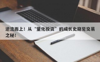 逆流而上！从“量化投资”的成长史窥见交易之秘！