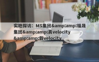 实地探访：MS集团&amp;福晟集团&amp;真velocity&amp;假velocity