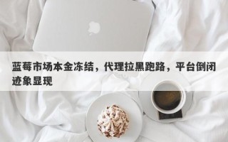 蓝莓市场本金冻结，代理拉黑跑路，平台倒闭迹象显现