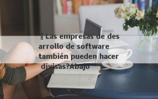 ¿Las empresas de desarrollo de software también pueden hacer divisas?Abajo