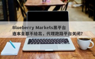 Blueberry Markets黑平台连本金都不给出，代理跑路平台关闭？