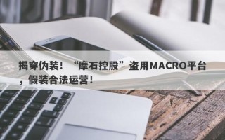 揭穿伪装！“摩石控股”盗用MACRO平台，假装合法运营！