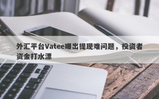 外汇平台Vatee曝出提现难问题，投资者资金打水漂