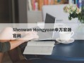 Shenwan Hongyuan申万宏源官网