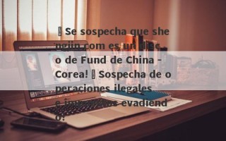 ¡Se sospecha que shengjin.com es un disco de Fund de China -Corea!¡Sospecha de operaciones ilegales e impuestos evadiendo!