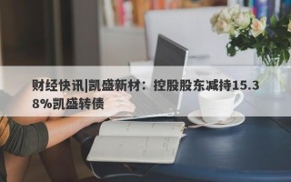 财经快讯|凯盛新材：控股股东减持15.38%凯盛转债