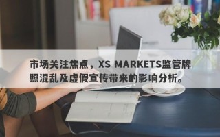 市场关注焦点，XS MARKETS监管牌照混乱及虚假宣传带来的影响分析。