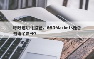 呼吁透明化监管，GVDMarkets是否逃避了责任？