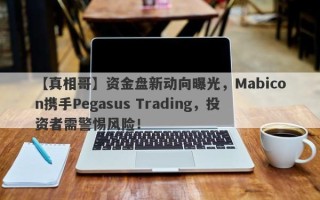 【真相哥】资金盘新动向曝光，Mabicon携手Pegasus Trading，投资者需警惕风险！