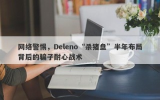 网络警惕，Deleno“杀猪盘”半年布局背后的骗子耐心战术