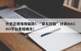 外表正规难掩骗局！“摩石控股”抄袭MACRO平台真相曝光！