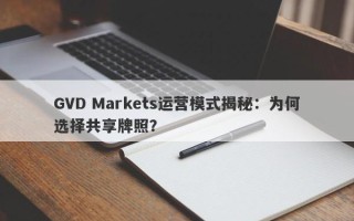 GVD Markets运营模式揭秘：为何选择共享牌照？