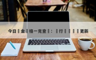 今日黃金價格一克查詢：銀行報價實時更新