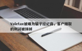 Valetax被曝为骗子经纪商，客户赚取的利润被抹掉