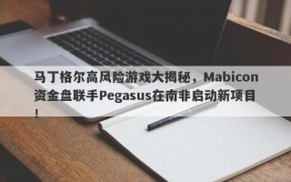 马丁格尔高风险游戏大揭秘，Mabicon资金盘联手Pegasus在南非启动新项目！