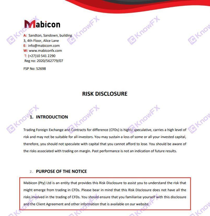 Funding MABICON use license to operate!5000 times leverage and official website terms hidden financial scams!-第6张图片-要懂汇