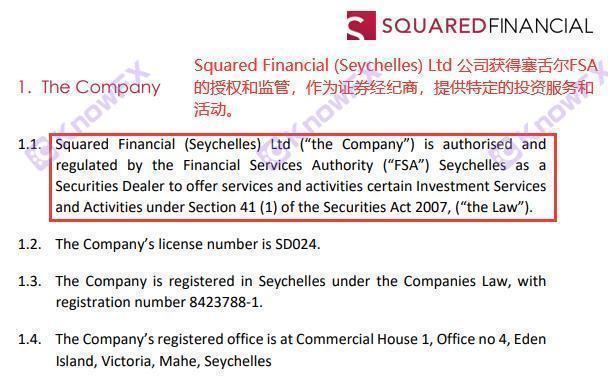 Squaredfinancial Fang Financial Overlord Terms dedicated to Chinese investors!Do you really understand the "Privacy Terms"?-第3张图片-要懂汇