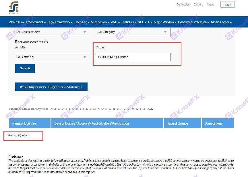 FXDD ABUSE LICENSES निरस्त कर दिया जाता है!नियामक एजेंसी "सर्वोच्च ब्लैकलिस्ट"!पुराने दलाल नियामक नहीं हैं और वे अभी भी निवेशकों को धोखा दे रहे हैं!-第13张图片-要懂汇