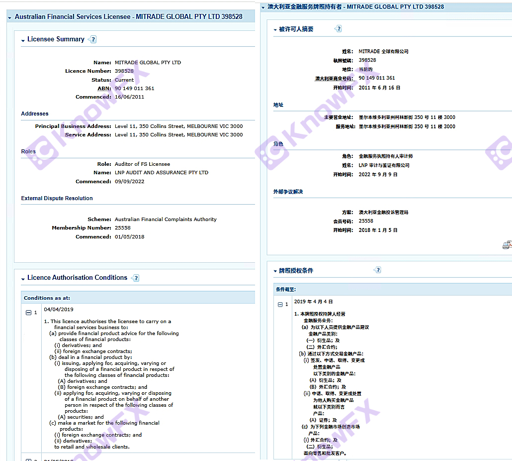 แพลตฟอร์ม Mitrade มีคะแนนสดใส แต่ความปลอดภัยนั้นน่าสงสัย!เปิดเผยความโกลาหลในตลาดสูงและการกำกับดูแลหลุมดำ!จุดตัด-第17张图片-要懂汇