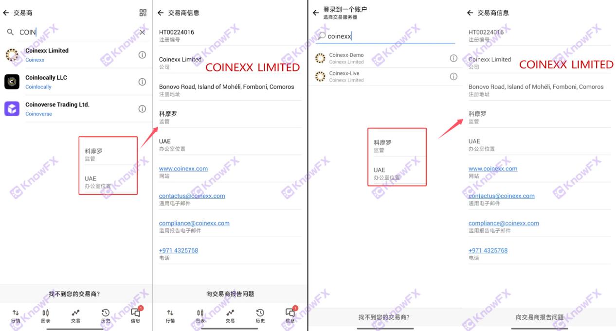 The black platform Coinexx lost only Komoro supervision!"Unloading the lower mask" successfully harvested millions of dollars!-第12张图片-要懂汇