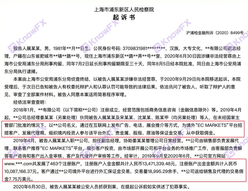 تم تقديمه!Ecmarkets Shanghai Ten Mirlid Us Dollars Case "عد مرة أخرى"!لف الملايين من الأموال التي تم الحصول عليها مرة أخرى!-第3张图片-要懂汇