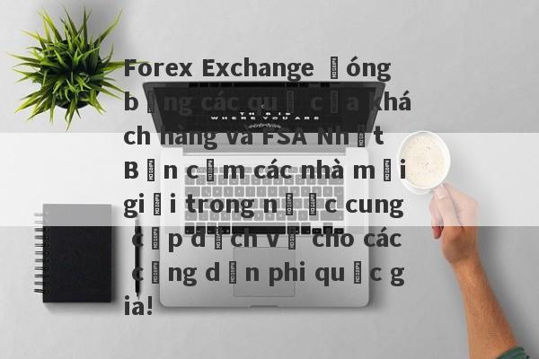 Forex Exchange đóng băng các quỹ của khách hàng và FSA Nhật Bản cấm các nhà môi giới trong nước cung cấp dịch vụ cho các công dân phi quốc gia!-第1张图片-要懂汇