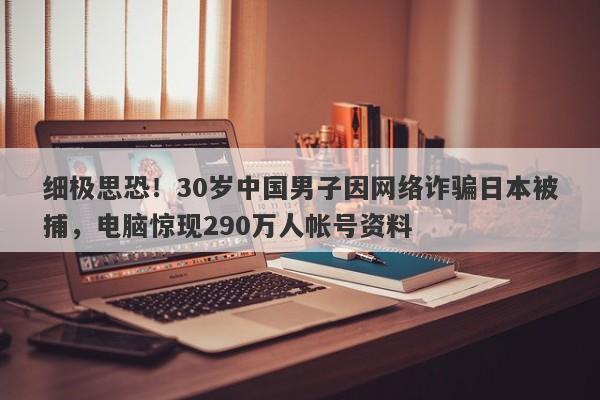 细极思恐！30岁中国男子因网络诈骗日本被捕，电脑惊现290万人帐号资料-第1张图片-要懂汇