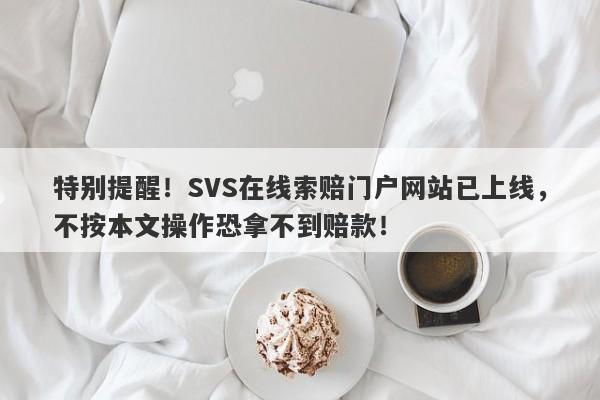 特别提醒！SVS在线索赔门户网站已上线，不按本文操作恐拿不到赔款！-第1张图片-要懂汇