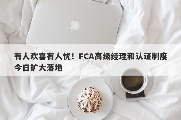 有人欢喜有人忧！FCA高级经理和认证制度今日扩大落地-第1张图片-要懂汇