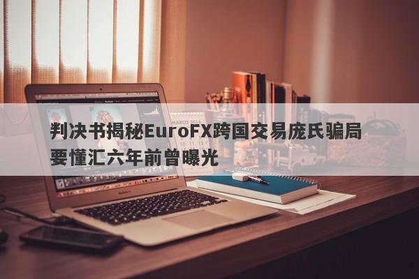 判决书揭秘EuroFX跨国交易庞氏骗局 要懂汇六年前曾曝光-第1张图片-要懂汇