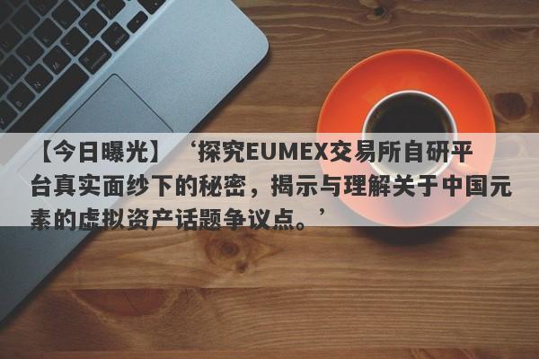 【今日曝光】‘探究EUMEX交易所自研平台真实面纱下的秘密，揭示与理解关于中国元素的虚拟资产话题争议点。’-第1张图片-要懂汇