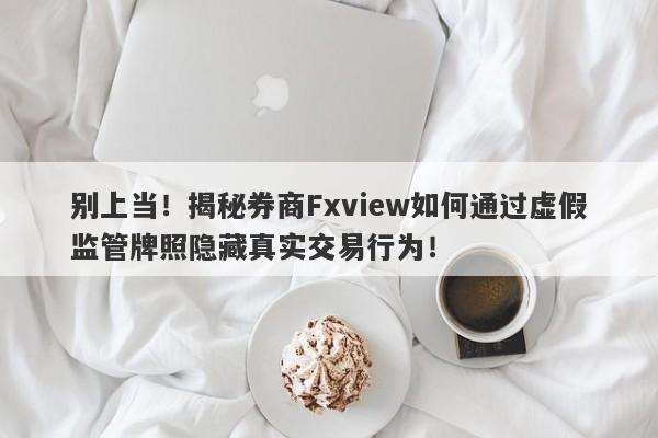 别上当！揭秘券商Fxview如何通过虚假监管牌照隐藏真实交易行为！-第1张图片-要懂汇