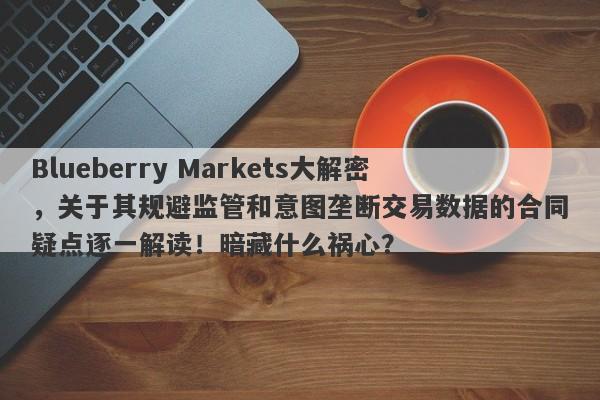 Blueberry Markets大解密，关于其规避监管和意图垄断交易数据的合同疑点逐一解读！暗藏什么祸心？-第1张图片-要懂汇