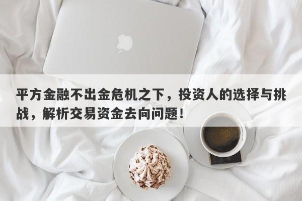 平方金融不出金危机之下，投资人的选择与挑战，解析交易资金去向问题！-第1张图片-要懂汇