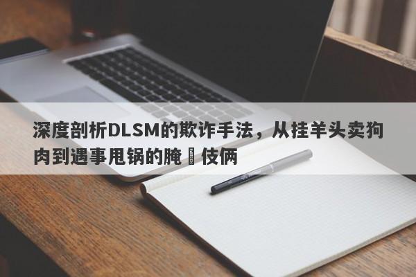 深度剖析DLSM的欺诈手法，从挂羊头卖狗肉到遇事甩锅的腌臜伎俩-第1张图片-要懂汇