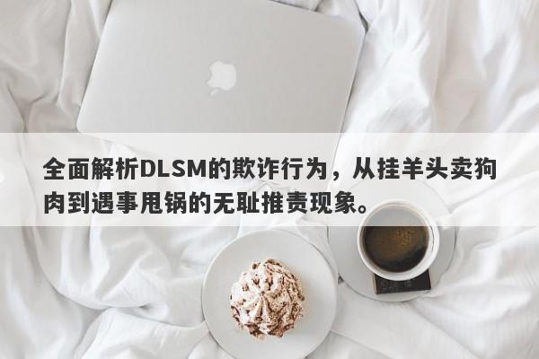 全面解析DLSM的欺诈行为，从挂羊头卖狗肉到遇事甩锅的无耻推责现象。-第1张图片-要懂汇