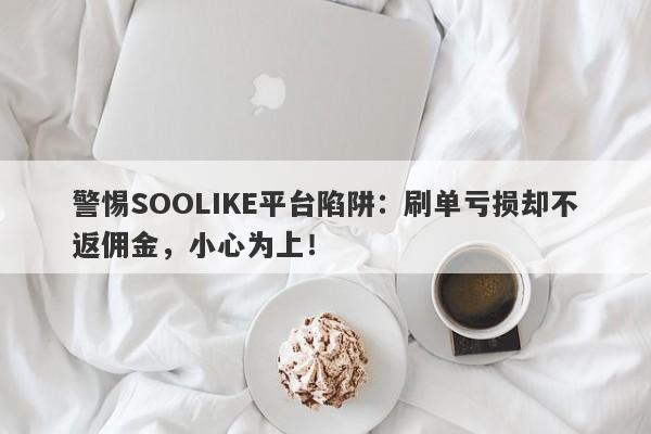 警惕SOOLIKE平台陷阱：刷单亏损却不返佣金，小心为上！-第1张图片-要懂汇