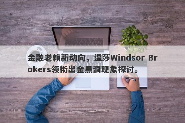 金融老赖新动向，温莎Windsor Brokers领衔出金黑洞现象探讨。-第1张图片-要懂汇