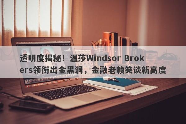 透明度揭秘！温莎Windsor Brokers领衔出金黑洞，金融老赖笑谈新高度-第1张图片-要懂汇